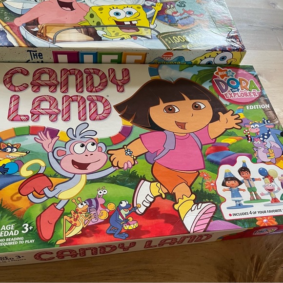Kids board game Dora Candyland, SpongeBob  Life, pop-up game Trouble Jake - Picture 6 of 10